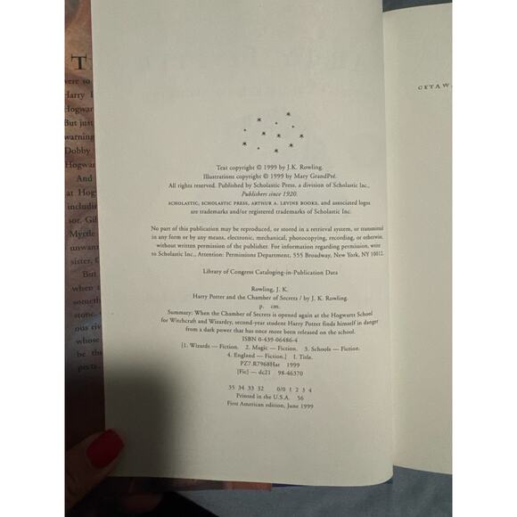 Harry Potter And The Chamber Of Secrets ~ 1st Edition 1st Printing US Hardcover - Picture 7 of 7